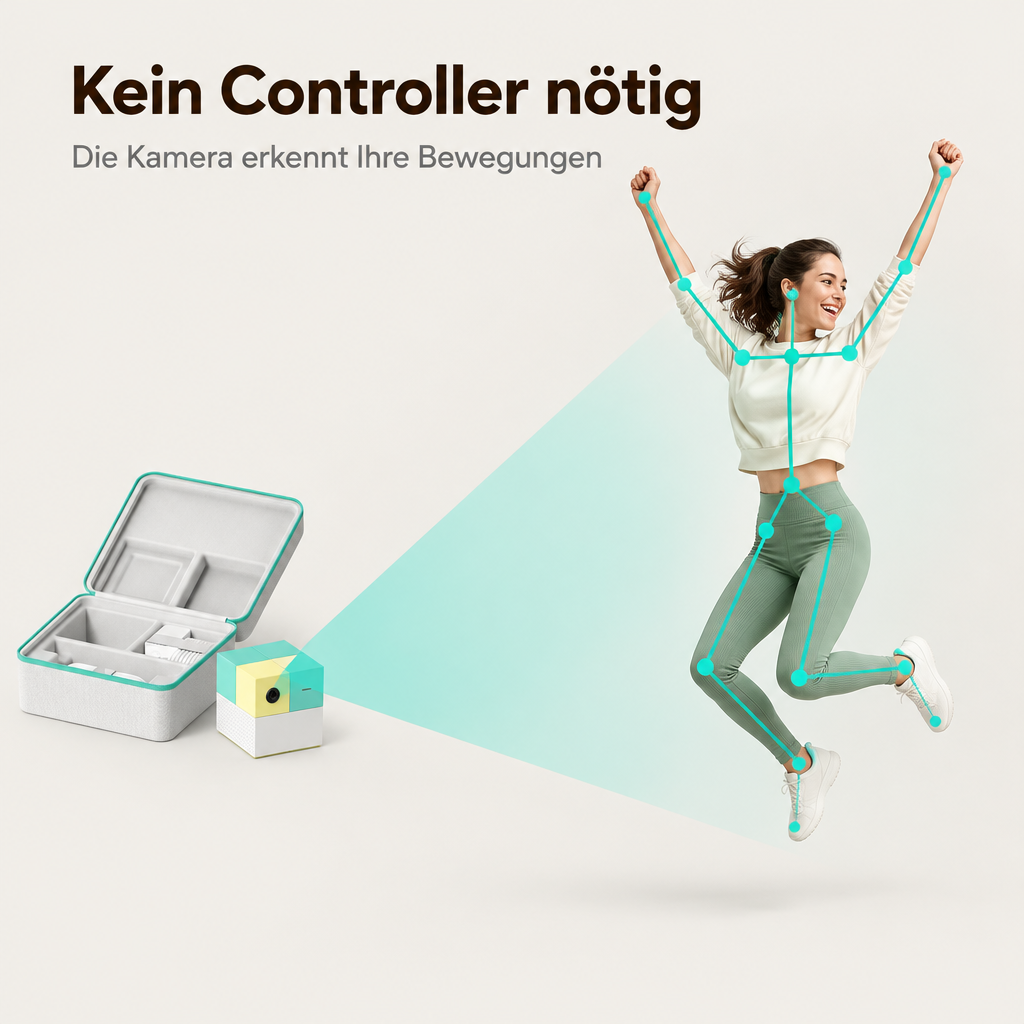 Kein Controller nötig: Die Kamera erkennt Ihre Bewegungen